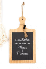 Messes & Memories Bread Board Easel Sign