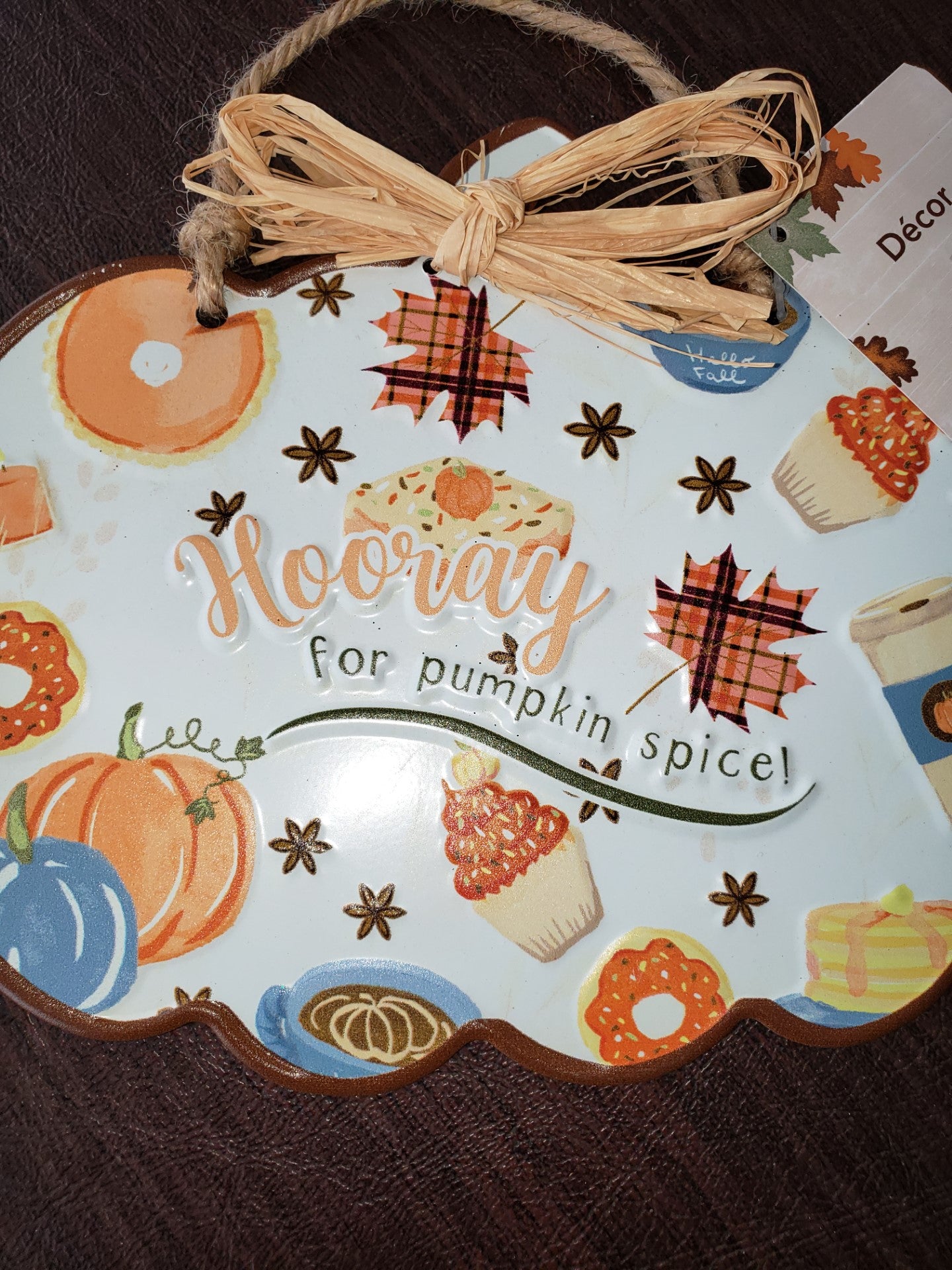 Fall Harvest Pair Hanging Pumpkin Signs