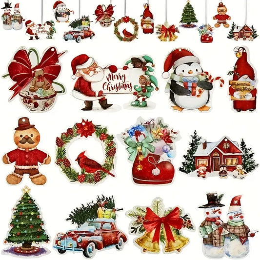 Christmas Traditional Style Christmas Ornaments Set 24 Pieces