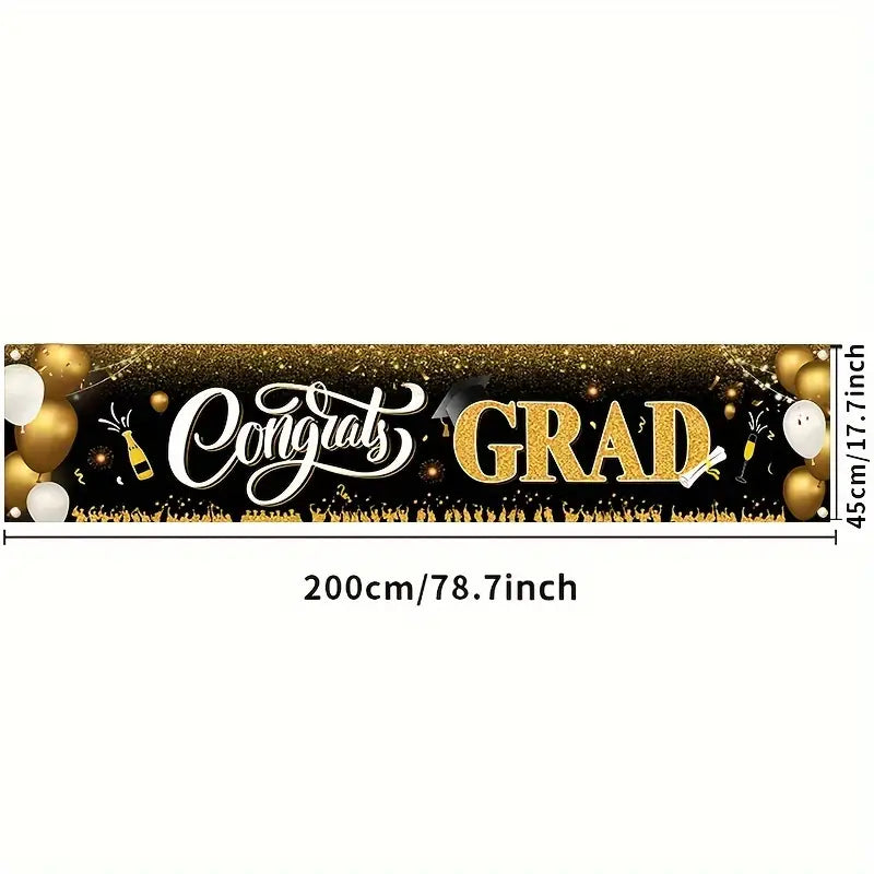 Graduation Banner Congrats Grad