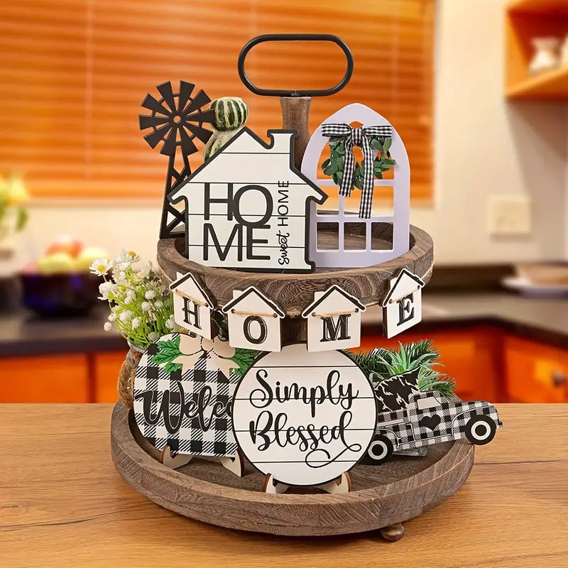 Farm House Country Wooden Table Top Decor