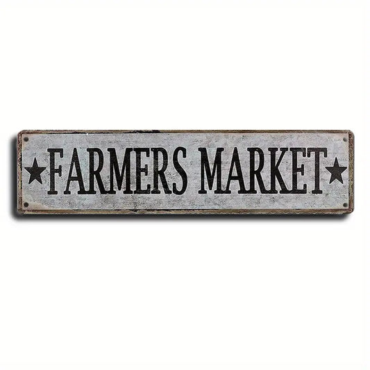 Farmhouse Metal Farmers Market Sign