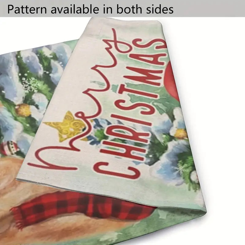 Golden Retriever Christmas Garden Lawn Flag Merry Christmas 12.5 x 18