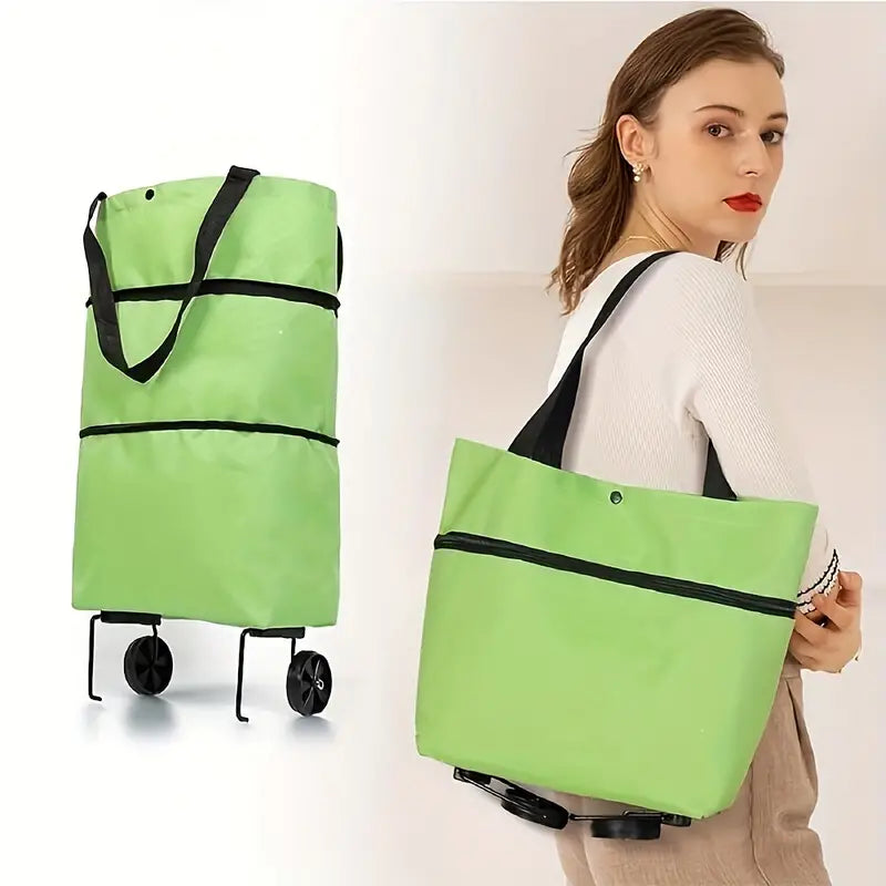 Multifunctional Travel, Shopping, Beach Bag on Wheels Foldable