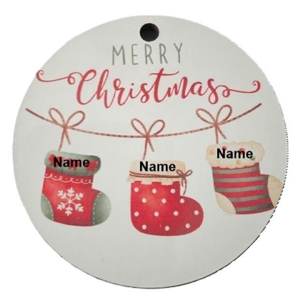 Personalized Christmas Ornament Merry Christmas Stockings