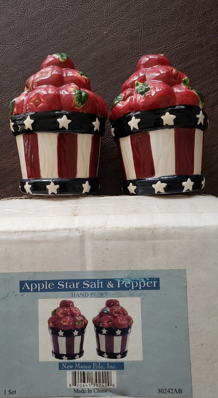 Patriotic Stars & Stripes Salt & Pepper Shakers