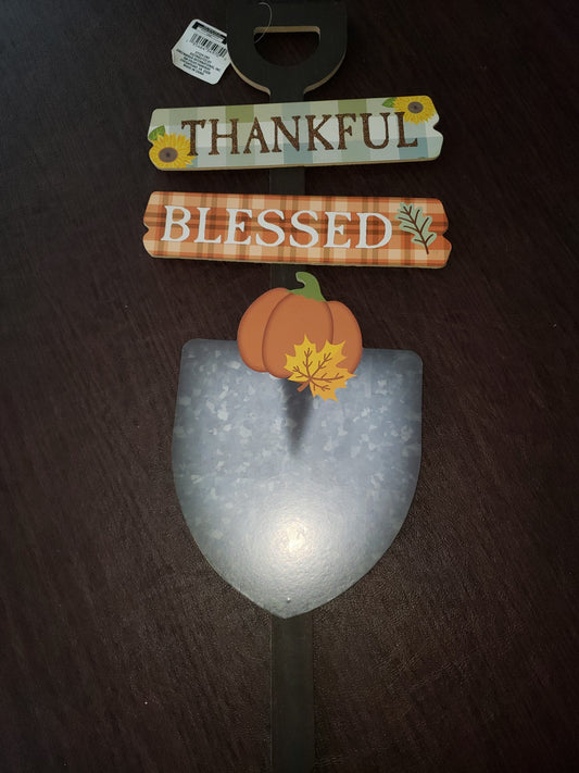 Thanksgiving Thankful Blessed Lawn Sign