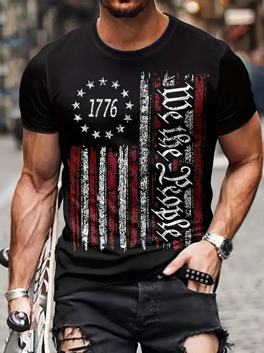 Patriotic XXL T-Shirt 1776 Flag We The People