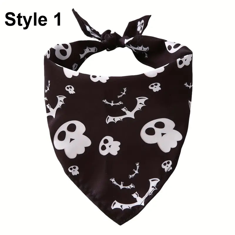 Halloween Dog Bandanas Large 25.5" x 17.7" Witches, Goblins Ghosts