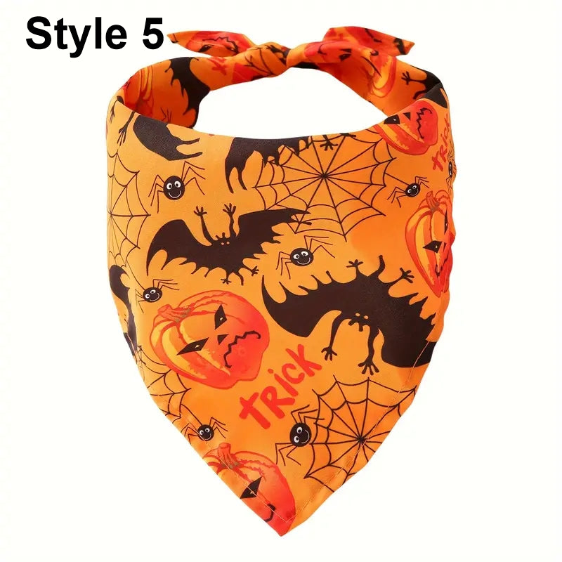 Halloween Dog Bandanas Large 25.5" x 17.7" Witches, Goblins Ghosts