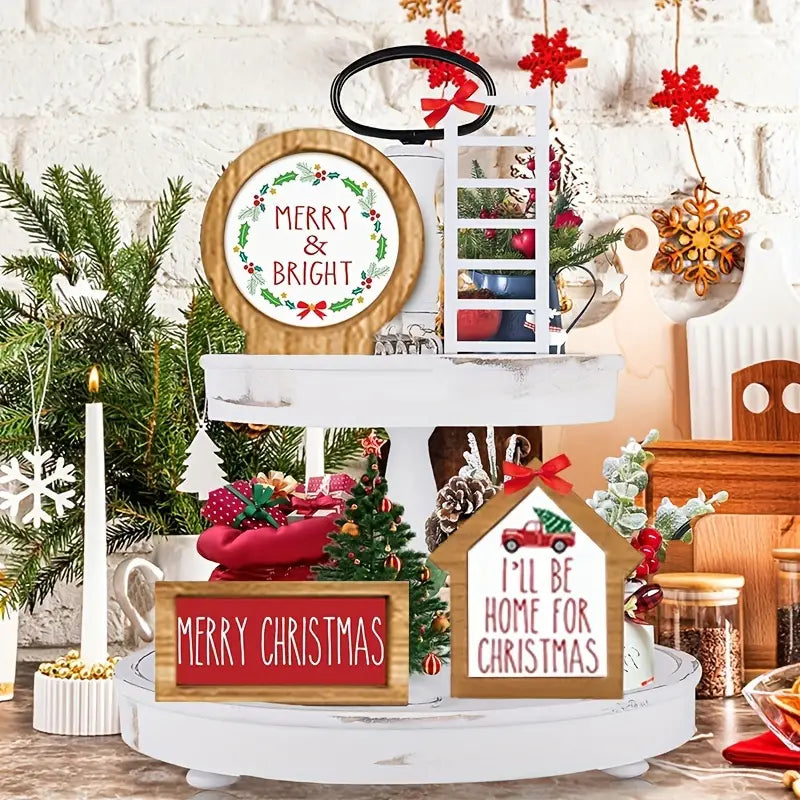 Farmhouse Year Round Seasonal Tiered Tray Decor All Seasons & Holidays