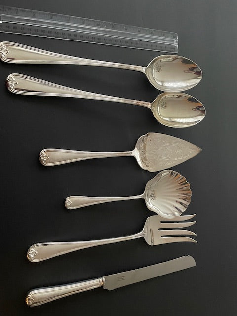 Vintage Gorham Heritage Italy Silverplate Utensil Serving Pieces Set 6