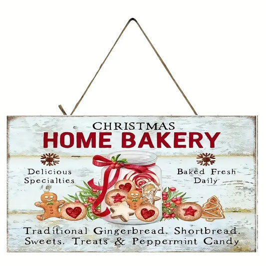 Christmas Home Bakery Sign