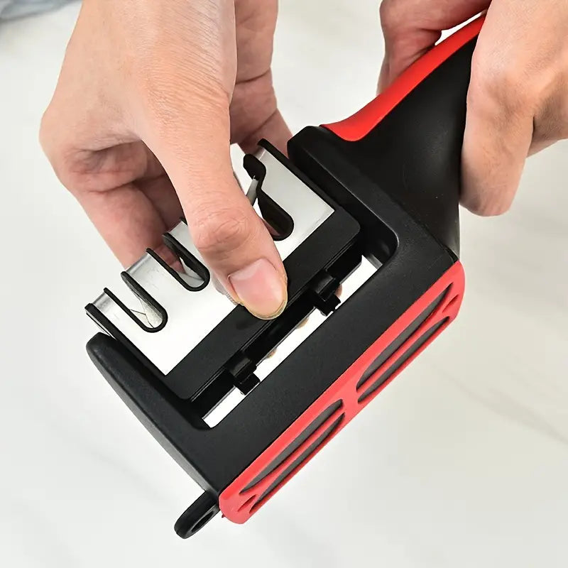 Knife Sharpener Professional Ceramic Kitchen Sharpening System 4 Stage