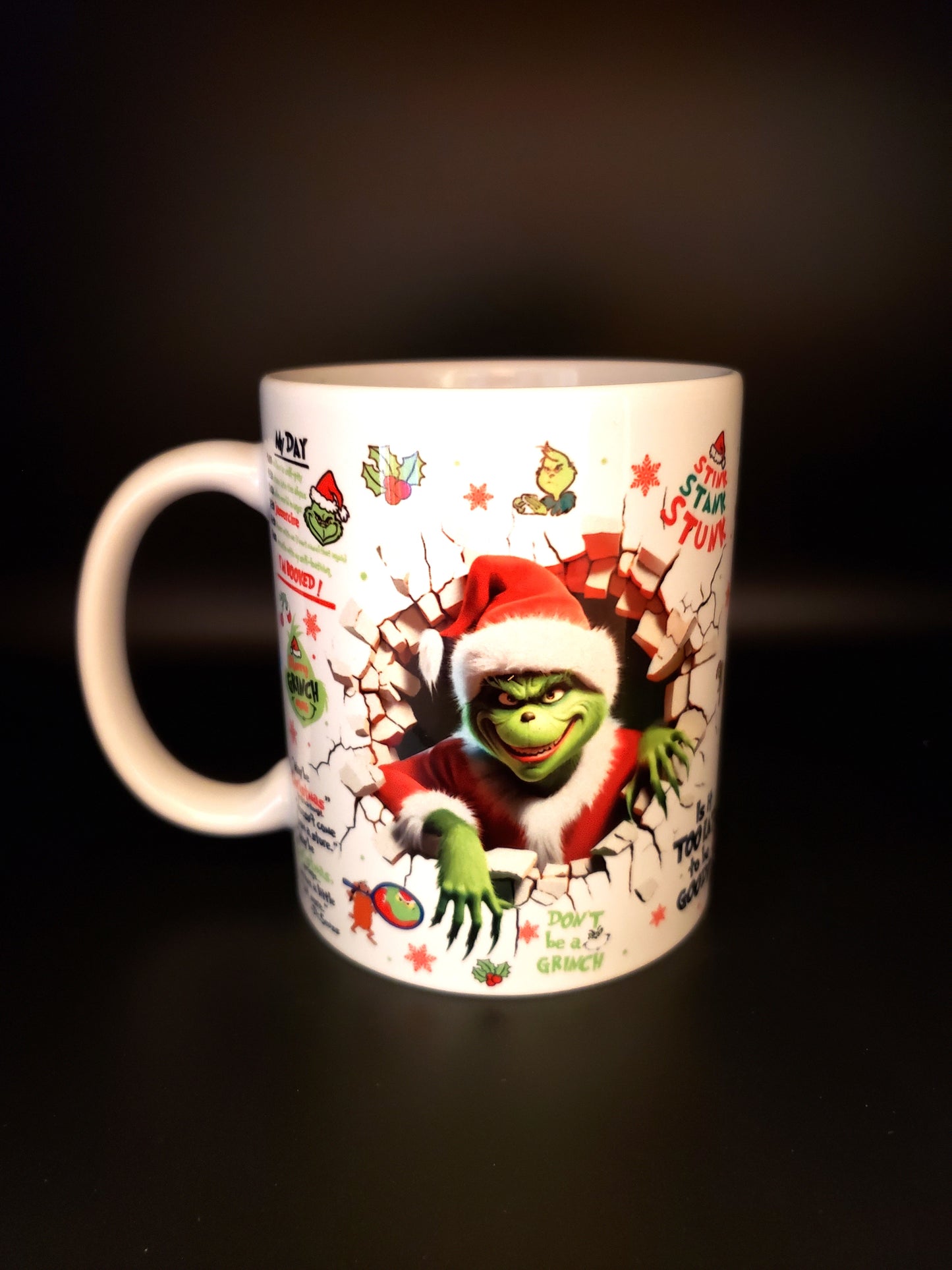 Christmas Funny Grinch Mug 11 oz Ceramic