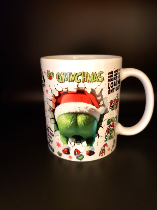 Christmas Funny Grinch Mug 11 oz Ceramic