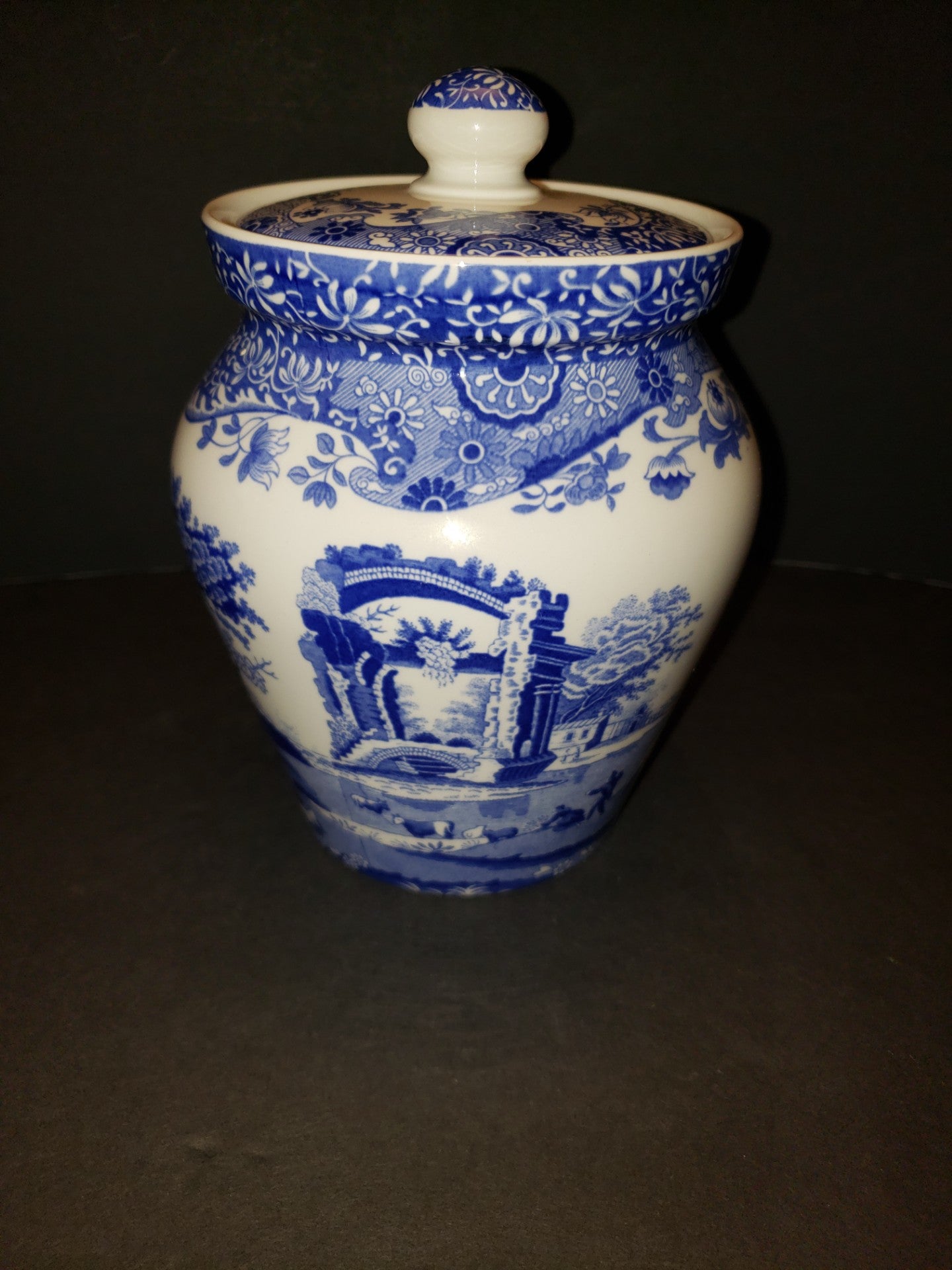 Spode Italian Storage Jar 6" England
