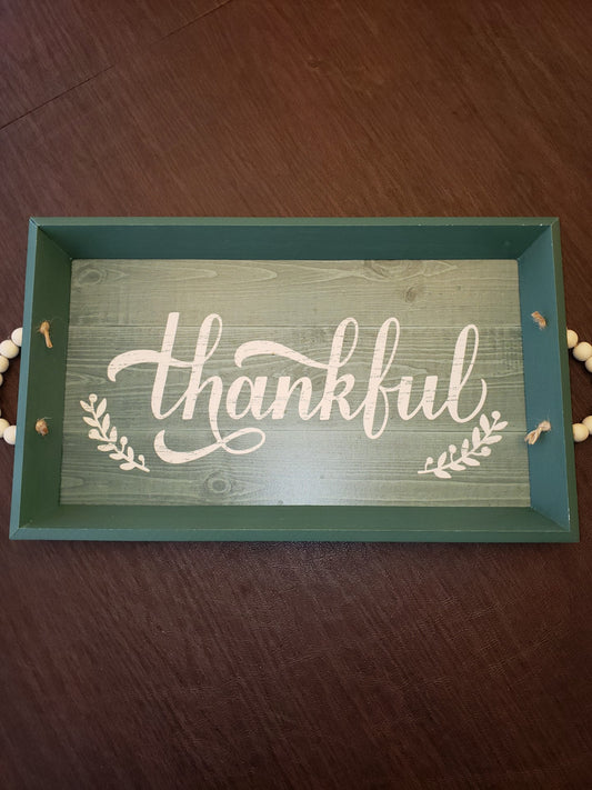 Thanksgiving Thankful Serving Tray