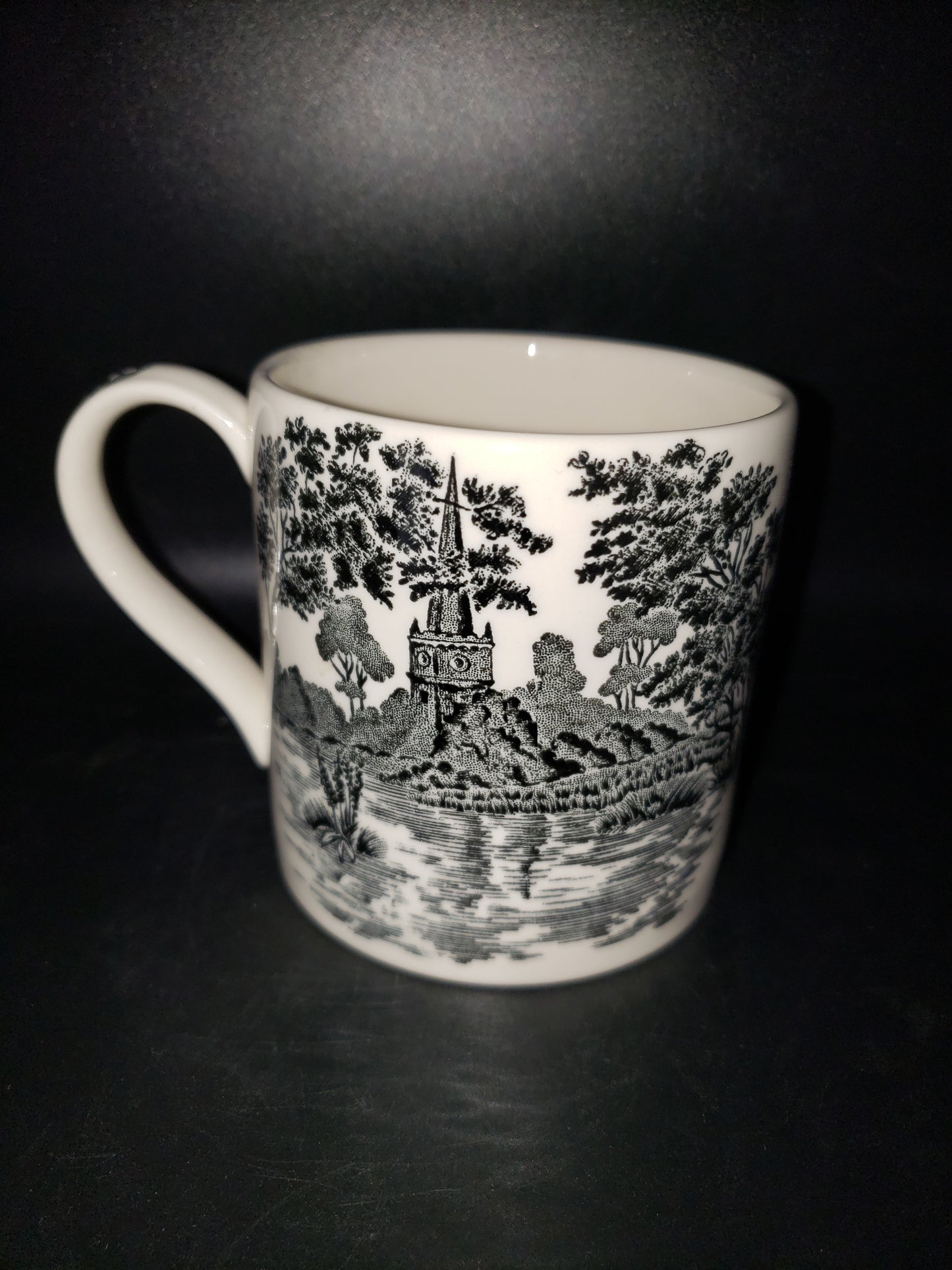 Vintage Wedgwood Queen's Ware Holy Trinity Church Stratford-on-Avon Mug